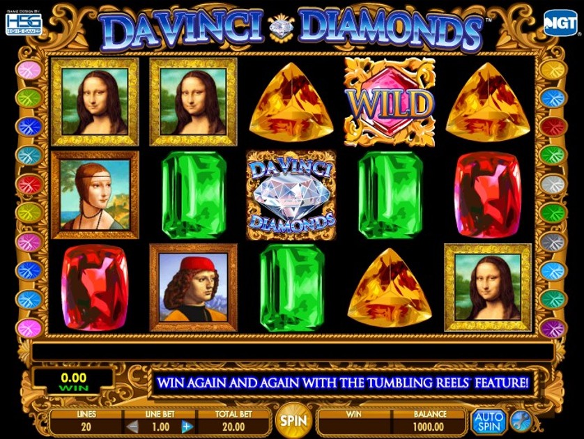 Da Vinci Diamonds gameplay