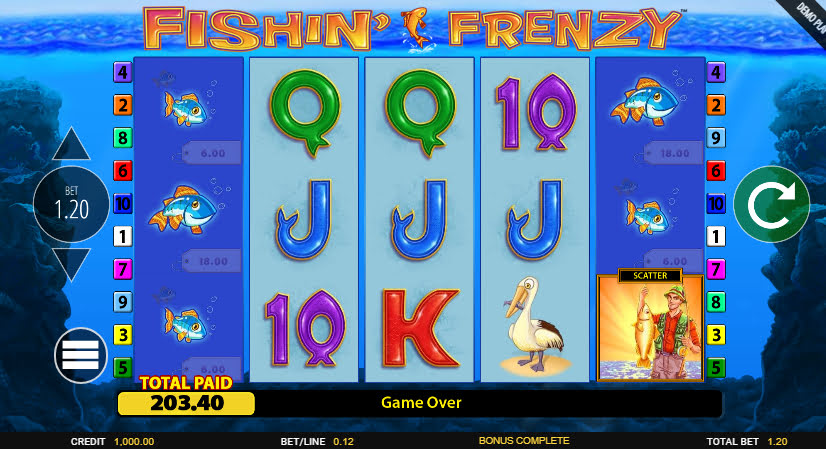 Fishin' Frenzy free spins