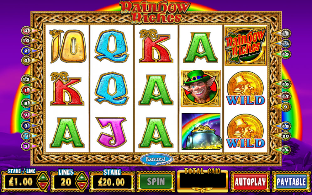 Rainbow Riches slot gameplay