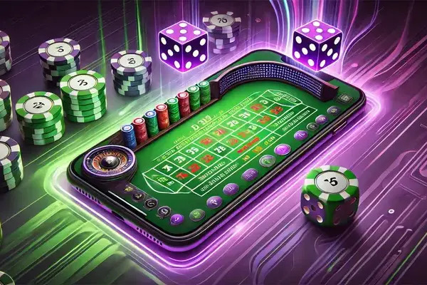 Craps table gameplay